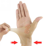 Silicone Gel Hand Wrist Thumb Support Brace with Magnetic Therapy Carpal Tunnel Arthritis Pain Relief Gloves