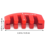 Violin Practice Mute Red Heavy Rubber Silencer for 4/4