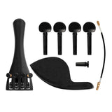 4/4 Violin Chin Rest, Screw, Tailpiece, Tailgut, Tuning Pegs, Endpin