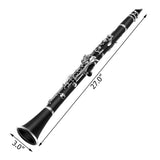 Clarinet Ebony Wood 17 Nickel Keys Student Band with Case & Accessory