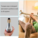 Trumpet Mute Silencer Lightweight Aluminum Alloy Practice Mute