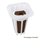 Square Slotted Basket Net Pot Mesh Hydroponic Plastic Grow Basket (50-Pack)