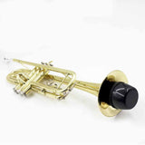 Trumpet Mute Silencer Black Practice Straight Mute Lightweight ABS Plastic