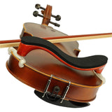 Violin Shoulder Rest Adjustable Wood, EVA Foam for 3/4 & 4/4