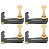 Cello Fine Tuners 4 pcs Black String Adjuster for 3/4 and 4/4 Cello