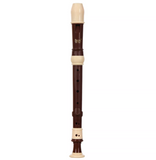 Brown Baroque Recorder 8 Holes Soprano with Cleaning Care Kit, Finger Chart & Case Bag