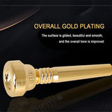 Trumpet Mouthpiece 17C Brass Gold-Plated Replacement