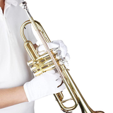 Trumpet White Gloves - Set of 2 Instrument Polishing Gloves