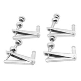 Cello Fine Tuners - 4 pcs Silver String Adjuster for 3/4 and 4/4 Cello