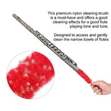 Flute Cleaning Kit - Cleaning Rod, Cloth, Brush, Gloves, Screwdriver