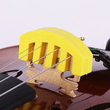 Violin Practice Mute Yellow Heavy Rubber Silencer for 4/4
