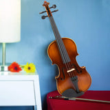 4/4 Full Size Violin with Column, Bow, Rosin, String & Cleaning Cloth