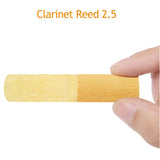 Clarinet Reeds Strength 2.5 with Transparent Case - Box of 10