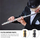 Flute Open Hole Plugs - Set of Metal Cover Flute Repair Parts