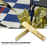 Alto Saxophone Reeds 2.5 with Case - 10 pcs Sax Reeds Replacement